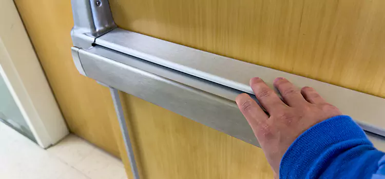 Installing a Push Bar on a Door Marion
